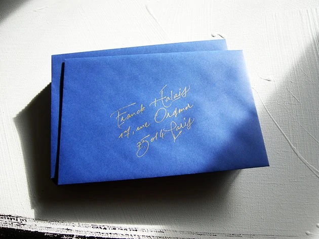 enveloppe de mariage, calligraphie enveloppes, calligraphe paris