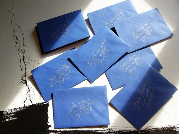 enveloppe de mariage, calligraphie enveloppes, calligraphe paris