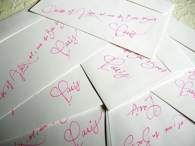 calligraphie enveloppe mariage