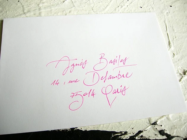 enveloppe mariage calligraphie