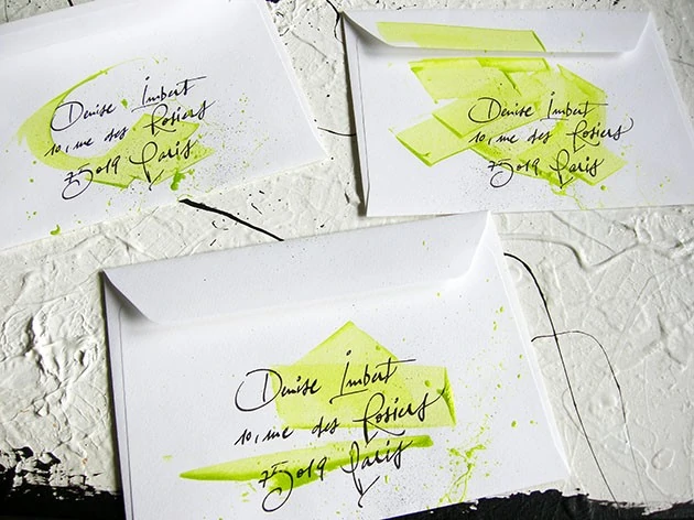 calligraphie enveloppe mariage
