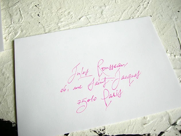 enveloppe mariage calligraphie