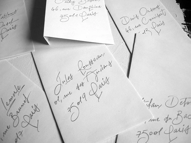mariage enveloppe calligraphie