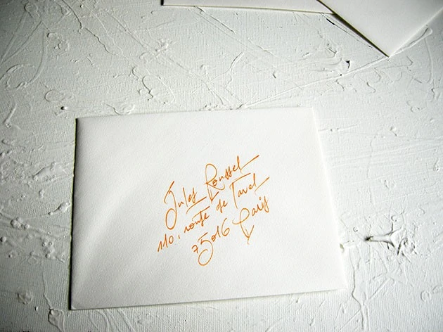 calligraphie enveloppe mariage