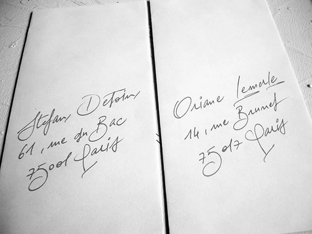 mariage enveloppe calligraphie