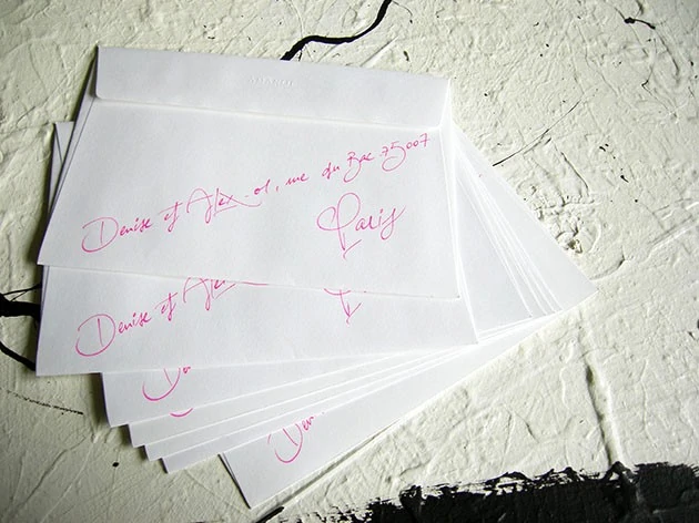 calligraphie enveloppe mariage