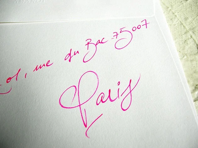 calligraphie enveloppe mariage